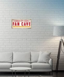 Wincraft Wall Signs Kansas City Chiefs 8" X 17" Fan Cave Wooden Sign