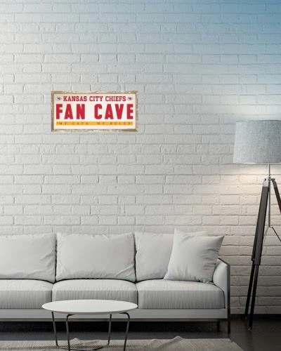 Wincraft Wall Signs Kansas City Chiefs 8" X 17" Fan Cave Wooden Sign 2 Wincraft Wall Signs Kansas City Chiefs 8" X 17" Fan Cave Wooden Sign