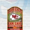 Wincraft Wall Signs Kansas City Chiefs Fan Cave 11" X 17" Wooden Sign