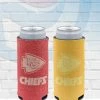 WinCraft Kansas City Chiefs Heather Team Logo Slim Can Koozie Drinkware
