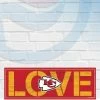 Wincraft Wall Signs Kansas City Chiefs Love 8" X 23" Wooden Sign