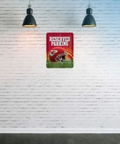 WinCraft Kansas City Chiefs Metal Reserved Parking Sign