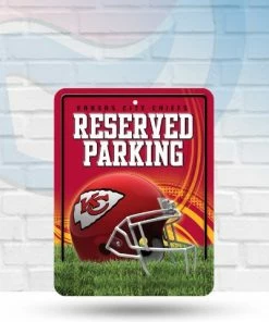 WinCraft Kansas City Chiefs Metal Reserved Parking Sign
