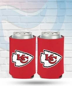 WinCraft Kansas City Chiefs Red Team Logo Can Koozie Drinkware