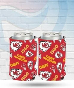 WinCraft Kansas City Chiefs Scatterprint Can Koozie
