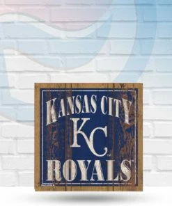 WinCraft Kansas City Royals Wooden Magnet 3" X 3" Magnets