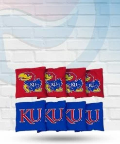 Victory Tailgate Games Kansas Jayhawks Regulation Cornhole Bag Set