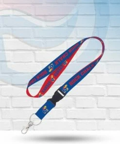 WinCraft Lanyards Kansas Jayhawks Rock Chalk Lanyard With Detachable Buckle