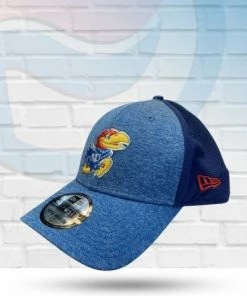 New Era Hats Kansas Jayhawks Shaded Luster 39THIRTY Flex Hat