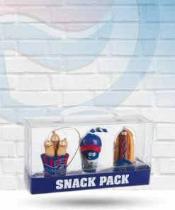 Evergreen Kansas Jayhawks Snack Pack Christmas Ornament Set Of 3