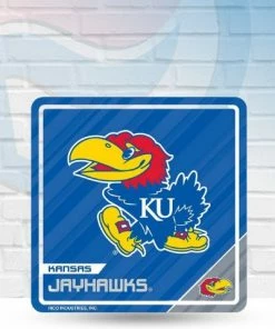 St Louis Wholesale Kansas Jayhawks Wooden 3D Sport Magnet 2.75" X 2.75"