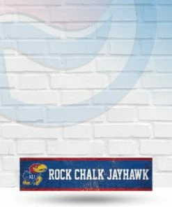 WinCraft Kansas Jayhawks Wooden Magnet 1.5" X 6"