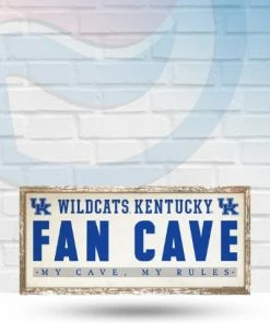 Wincraft Wall Signs Kentucky Wildcats 8" X 17" Fan Cave Wooden Sign