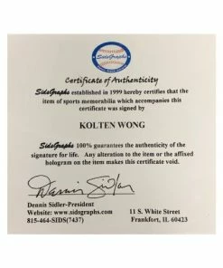Fan Cave Sports Autographed Memorabilia Kolten Wong St Louis Cardinals Autographed Baseball W/ 1st Hit Inscription - COA