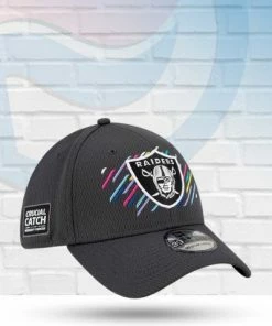 New Era Las Vegas Raiders 2021 Crucial Catch 39THIRTY Flex Hat