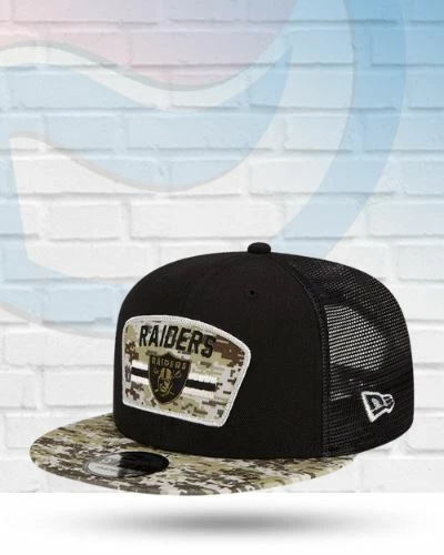 New Era Las Vegas Raiders 2021 Salute To Service 9FIFTY Snapback Hat Hats 1 New Era Las Vegas Raiders 2021 Salute To Service 9FIFTY Snapback Hat Hats