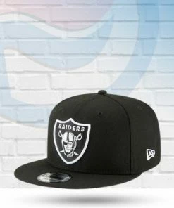 New Era Hats Las Vegas Raiders Black And White 9FIFTY Snapback Hat