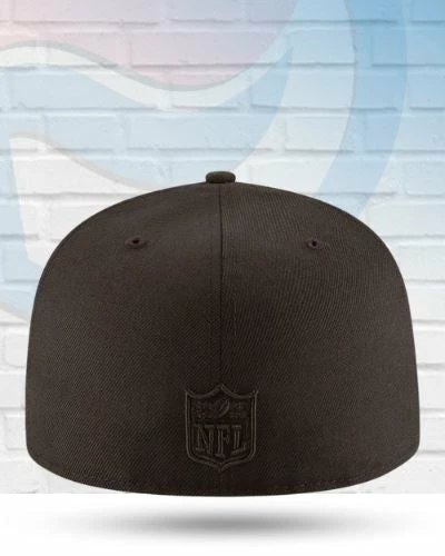 New Era Las Vegas Raiders Black On Black 59FIFTY Fitted Hat 2 New Era Las Vegas Raiders Black On Black 59FIFTY Fitted Hat