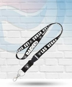 WinCraft Las Vegas Raiders Blackout Lanyard With Detachable Buckle