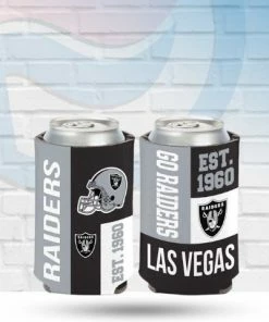 WinCraft Drinkware Las Vegas Raiders Color Block Can Koozie
