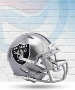 Score Here Collectibles Las Vegas Raiders Flash Speed Riddell Mini Football Helmet