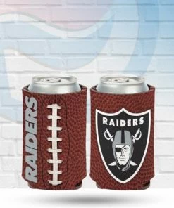 WinCraft Las Vegas Raiders Football Design Can Koozie Drinkware