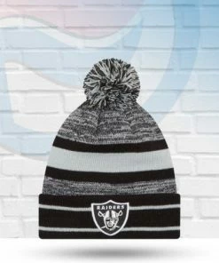 New Era Las Vegas Raiders Knit Pom Beanie Hats