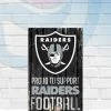 WinCraft Las Vegas Raiders Proud To Support 11" X 17" Wooden Sign