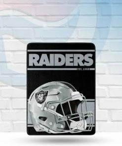 Northwest Las Vegas Raiders Raschel Throw Blanket Blankets