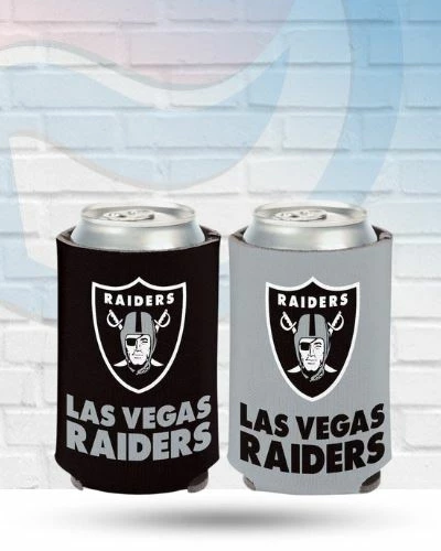 WinCraft Las Vegas Raiders Team Logo Can Koozie Drinkware 1 WinCraft Las Vegas Raiders Team Logo Can Koozie Drinkware