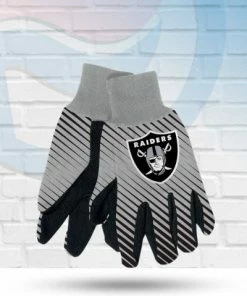 WinCraft Accessories Las Vegas Raiders Two Tone Striped Utility Gloves