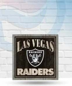 WinCraft Las Vegas Raiders Wooden Magnet 3" X 3" Magnets