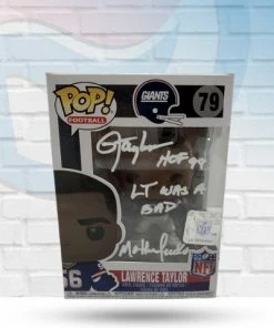 Autographed Memorabilia Lawrence Taylor New York Giants Autographed Funko Pop W/ 2 Inscriptions - Beckett
