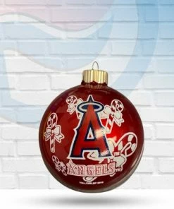 Michigan Los Angeles Angels Sports Collectors Series Glass Christmas Tree Ornament