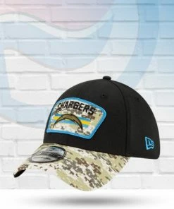 New Era Hats Los Angeles Chargers 2021 Salute To Service 39THIRTY Flex Hat