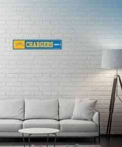 WinCraft Los Angeles Chargers Street Zone Plastic Blvd Sign Wall Signs