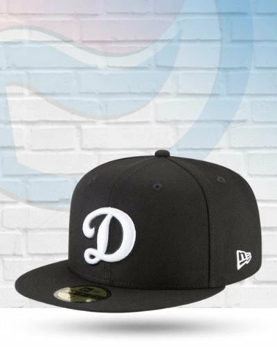 New Era Los Angeles Dodgers Black And White 59FIFTY Fitted Hat Hats 1 New Era Los Angeles Dodgers Black And White 59FIFTY Fitted Hat Hats