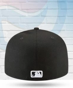 New Era Los Angeles Dodgers Black And White 59FIFTY Fitted Hat Hats