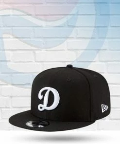 New Era Los Angeles Dodgers Black And White 9FIFTY Snapback Hat