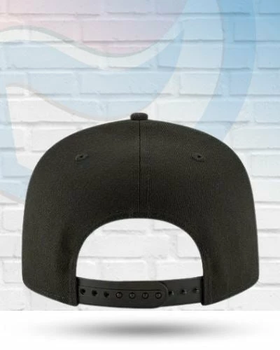 New Era Los Angeles Dodgers Black On Black 9FIFTY Snapback Hat 2 New Era Los Angeles Dodgers Black On Black 9FIFTY Snapback Hat