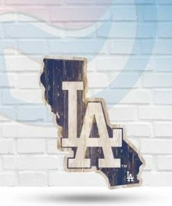 WinCraft Los Angeles Dodgers State Shaped Wooden Sign