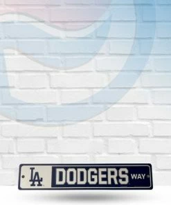 WinCraft Los Angeles Dodgers Street Zone Plastic Way Sign Wall Signs