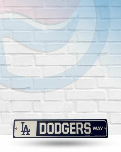 WinCraft Los Angeles Dodgers Street Zone Plastic Way Sign Wall Signs 1 WinCraft Los Angeles Dodgers Street Zone Plastic Way Sign Wall Signs