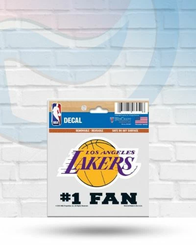 WinCraft Los Angeles Lakers #1 Fan Multi Use Decal 3" X 4" 1 WinCraft Los Angeles Lakers #1 Fan Multi Use Decal 3" X 4"