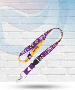 WinCraft Los Angeles Lakers Disney Mickey Mouse Lanyard With Detachable Buckle