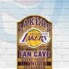 Wincraft Los Angeles Lakers Fan Cave 11" X 17" Wooden Sign Wall Signs