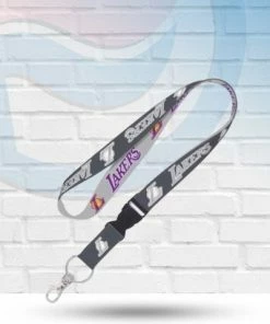 WinCraft Los Angeles Lakers Gray Lanyard With Detachable Buckle