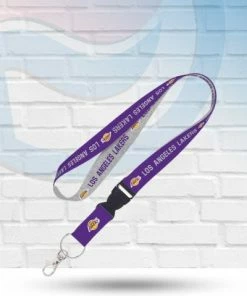 WinCraft Los Angeles Lakers Heather Lanyard With Detachable Buckle