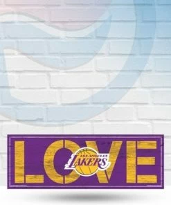 Wincraft Los Angeles Lakers Love 8" X 23" Wooden Sign