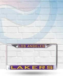 WinCraft Los Angeles Lakers Metal License Plate Frame Automotive